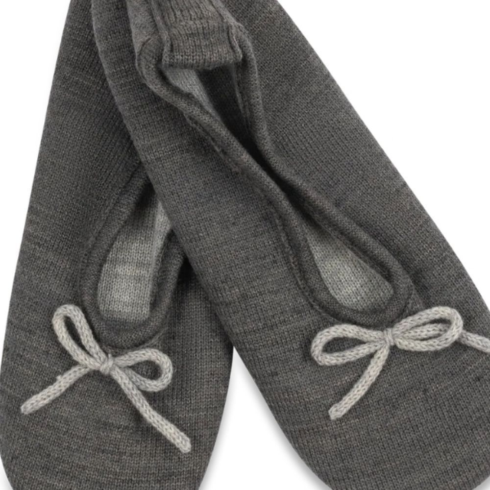 Lemon Loungewear Wool‎ Ballet Slipper- Charcoal